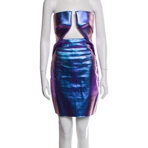 Rick Owens Prong Mini Dress Aurora